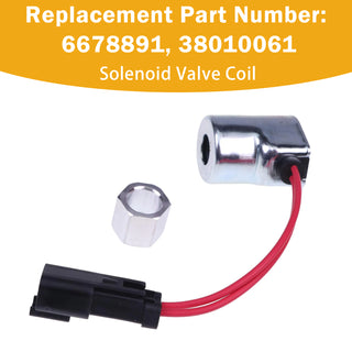 6678891 38010061 Solenoid Valve Coil For Bobcat S300 T140 T180 T190 T250 T320