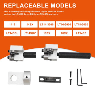 Bandsaw Blade Guide Kit for Laguna 1412 14BX LT14-3000 LT16-3000