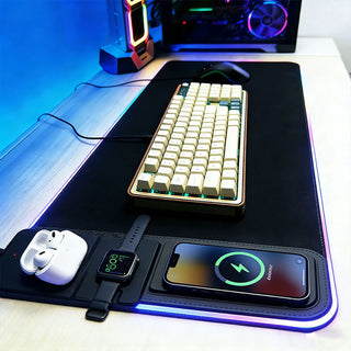 Magnetic Phone Earphones Watch 7-IN-1 Wireless Charging Mouse Pad Phone Holder