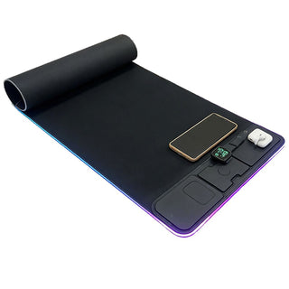 Magnetic Phone Earphones Watch 7-IN-1 Wireless Charging Mouse Pad Phone Holder