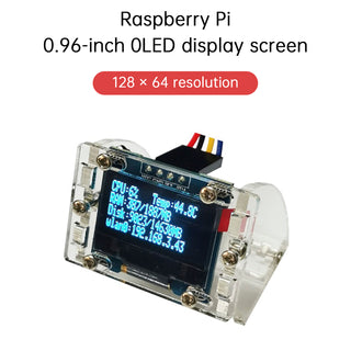Raspberry Pi 4B 0.96-inch OLED Display Module IP Hard Disk Information SSD1306