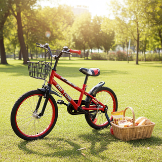 18 inches Durable Children's Bicycle with Safety Brakes & Flash Wheels