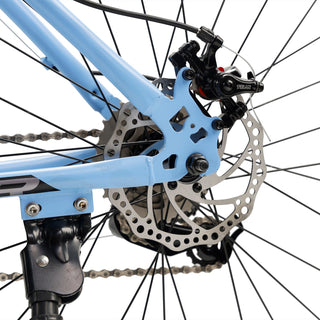 Blue Mountain Bike 26 Inch for Adult, 27-Speed Dual Suspension