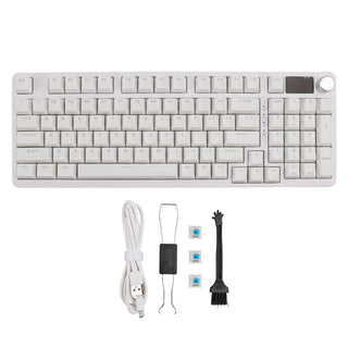 98-Key 2.4G Wireless Bluetooth Three-Mode Mechanical Keyboard RGB Hot-Swappable