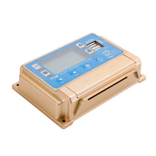50A MPPT Solar Charge Controller with Bluetooth & APP, 12V/24V Auto for LiFePO4 & Lead-Acid Batteries (Gold)
