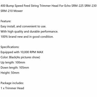 Z String Bump Feed Head for Echo SRM-225 230 210 – Fast Reload