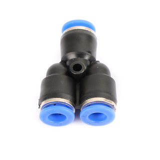 4PCS Pneumatic Air Quick Push to Connect Fitting 6mm OD "Y" Split Tube