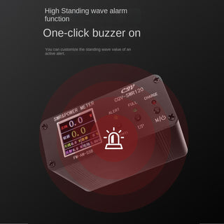 1.8MHz-54MHz Standing Wave Meter 240*240 Full Color Display 0.5-120W Power meter