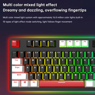 104Key Wired Mechanical Linear Switch Gaming Keyboard Hot-Swappable Customizable