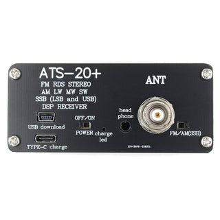 Upgraded ATS-20+ Radio Receiver FM AM (MW & SW) SSB (LSB & USB) With Battery