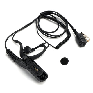 8268-614 Curved Earhook Headset For XPR6380 XiR P8260 DP3600 APX6000 GP328D
