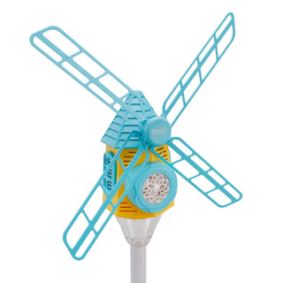 Windmill Bubble Machine Standing Bubble Blower With Light Outdoor Kid Toy Party