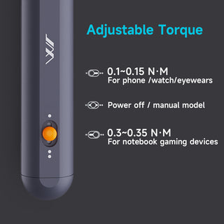 topteng Mini Electric Screwdriver 360°  Shadowless Built-in LED Lights 30 Magnetic Drill Bits