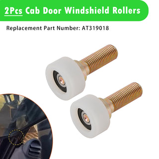 2Pcs AT319018 Cab Windshield Roller For John Deere 313 315 CT322 CT332