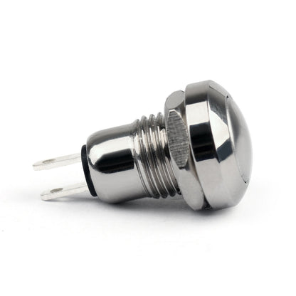 8mm Mini 1NO 2Pin Metal Momentary Push Button Switch 3A/250V For Car/Boat/DIY Generic