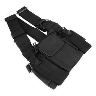 Universal Tactical Multifunctional Chest Harness Bag for Field Operations Radio