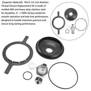 154856 8-1/2" Black Buttress Thread Closure Kit for Triton Pool & Spa Filter