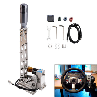 USB Handbrake Sim For PC Racing Games Logitech G29/G27/G25 T300 T500 RS PC 64bit 200KG Load Cell SIM Racing For Rally Adjustable