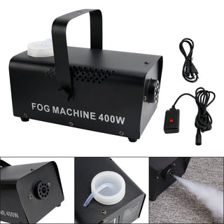 Mini 400W Fog Machine Fogging Machine Portable With Wireless Remote Control Club