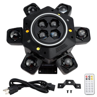 10 LED RGBW Moving Head Strobe Light Laser Stage Lighting Beam DMX Disco DJ