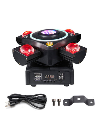 4 Arm Moving Head Light RGBW Beam Laser Disco Ball Light Stage Lighting DMX