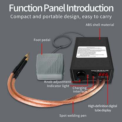 8000W Mini Spot Welder Machine DIY Kit 18650 Battery Spot Welding Pen Tools Generic