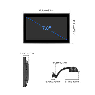 7-inch Full Touch Screen Apple CarPlay Android Auto Switching Display Camera