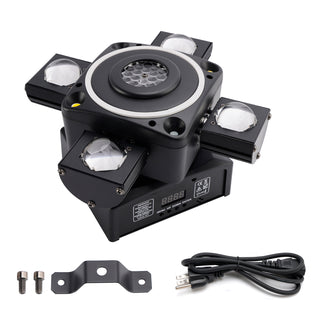 4 Arm Moving Head Light RGBW Beam Laser Disco Ball Light Stage Lighting DMX
