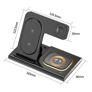 4 in 1 Charger Stand Multiple Devices Wireless Charger iPhone Charging Station