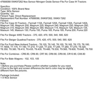 NOX Sensor Nitrogen Oxide Sensor 47688088 5WK97262 For New Holland Tractors