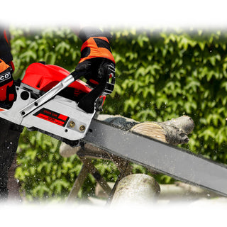 Gasoline Chainsaw – 62CC 52Cc, 2 KW- Sawing Cutting Pruning and Trimming Wood Powered Engine 2 Cycle