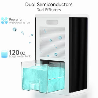 Dehumidifier 1000 sq.ft Dehumidifier for Home 120 Ounce Tank Quiet
