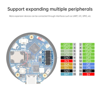 ESP32-S3 1.46-inch Circular Touch Screen Development Board Supports AI Xiaozhi