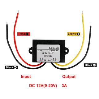 DC-DC 12V-24V 3A 72W Step Up Car Power Supply Converter Regulator Waterproof