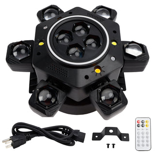 10 LED RGBW Moving Head Strobe Light Laser Stage Lighting Beam DMX Disco DJ