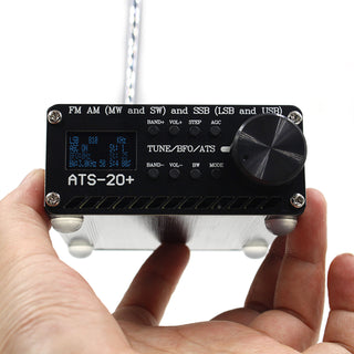 Upgraded ATS-20+ Radio Receiver FM AM (MW & SW) SSB (LSB & USB) With Battery