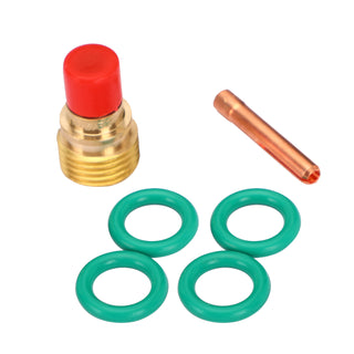 7pcs TIG Welding Torch Stubby Gas Lens  Glass Cup Kit For WP-9/20/25