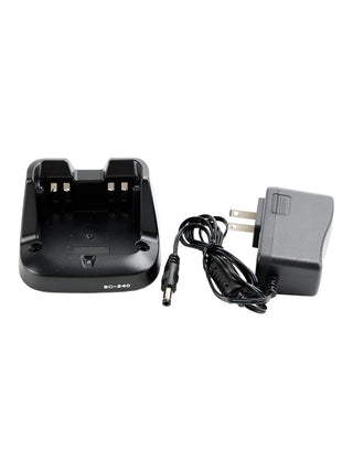 BC-240 Charger BP-298 Battery Rapid Dock For ICOM V86 U86 Two Way Radio US Plug