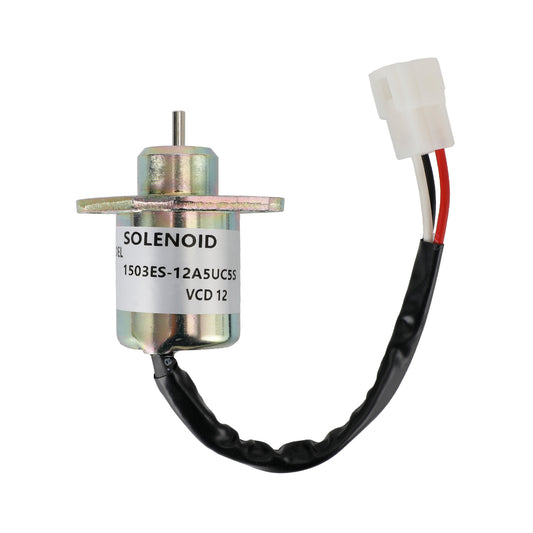 Fuel Shutoff Solenoid 1503ES-12A5UC5S SA-4569-T For Kubota Tractors B1700D B1700E Generic