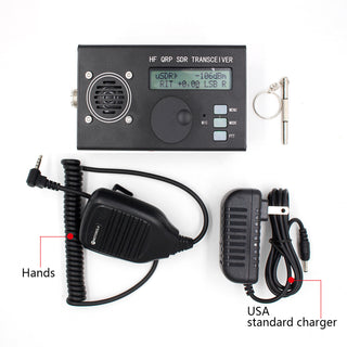 8-Band 5W USDX USDR HF QRP SDR Transceiver SSB/CW Transceiver DSP SDR With Mic