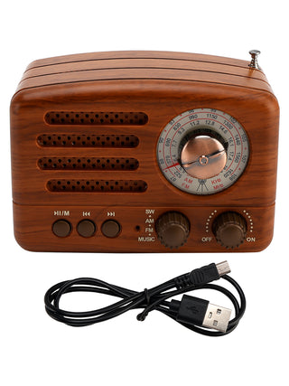 Retro-Style Decorative Radio Mini Multifunction Music Player Bluetooth Speaker