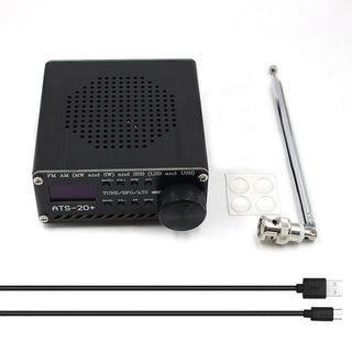 Upgraded ATS-20+ Radio Receiver FM AM (MW & SW) SSB (LSB & USB) With Battery