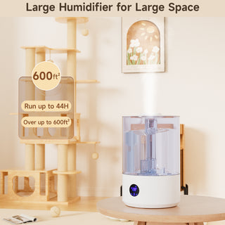 Humidifiers for Bedroom Large Room Home,(7.8L) Cool Mist Top Fill Essential Oil Diffuser for Baby & Plants&Pet, Large capacity dual mist outlet With UV sterilization