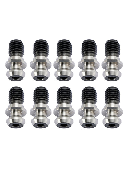 10Pcs CAT40 45° 0.740" Coolant Pull Stud Retention Knob For Mazak Fadal Silver