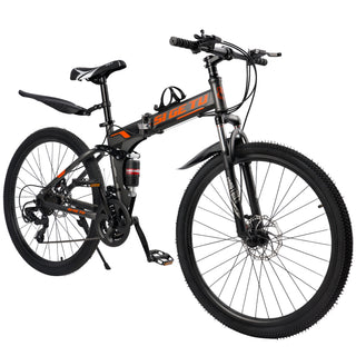 26" wheels 27 speed double disc brake folding mountain bike MTB for adults