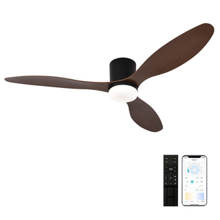 52 Inch Low Profile Ceiling Fan with Remote/App Control