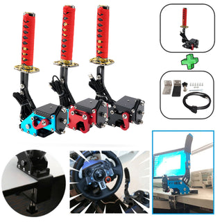 14Bit PC USB3.0 SIM Handbrake with Sword Hilt for Racing Games Steering Wheel Stand G27/G29 G920 PC WINDOWS