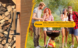 Wall Mount Firewood  Kindling Splitter  Wood Cutting Tool for Home