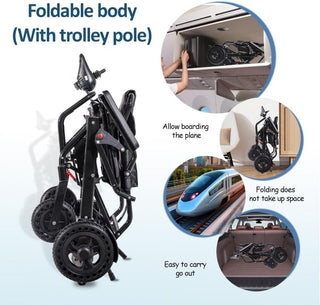 360W Electric Wheelchair – Lightweight Folding Power Chair for Adults & Seniors