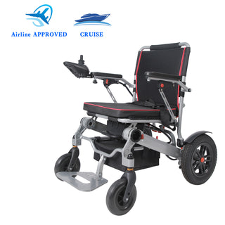 Airline-Approved Foldable Power Wheelchair for Seniors - Lightweight